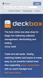 Mobile Screenshot of deckbox.org