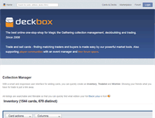Tablet Screenshot of deckbox.org